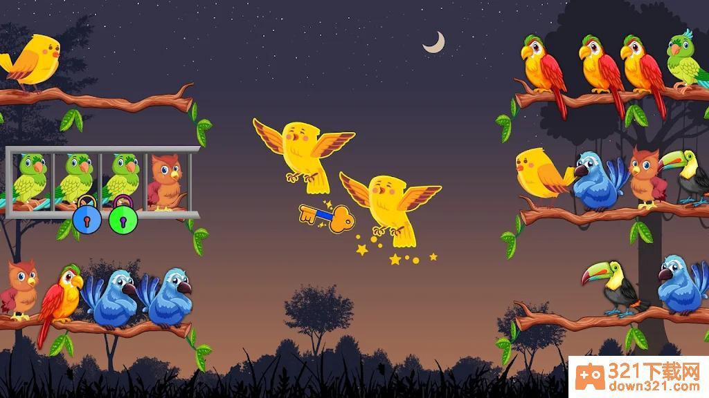 鸟类分色大师(Bird Sort Color Puzzle Game 3D)安卓版截图1