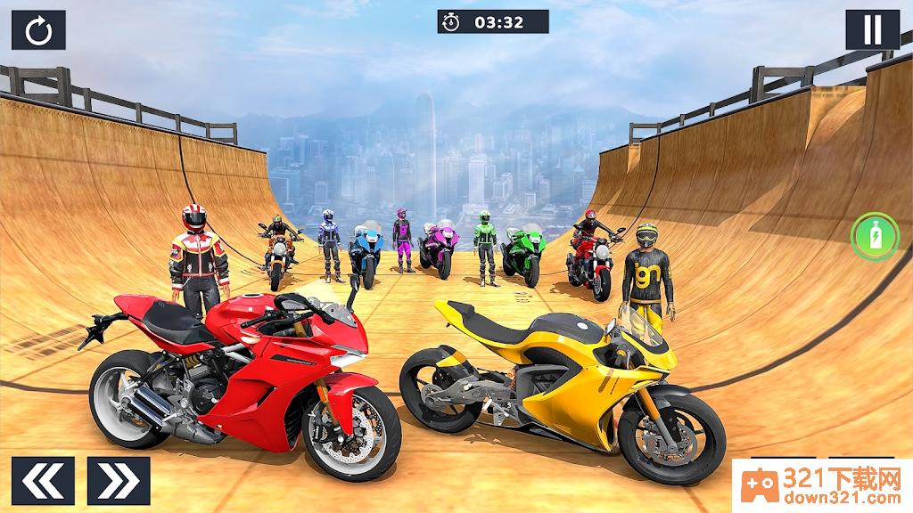 大型坡道自行车特技(Ramp Bike Games: Bike Stunts)安卓版截图3