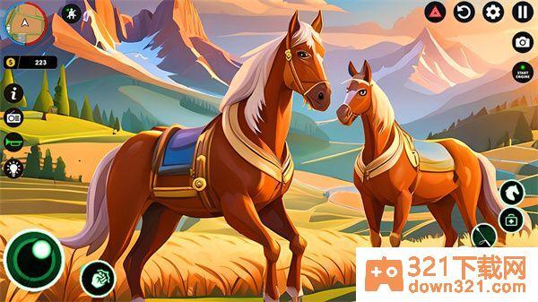 马的历险(Virtual Horse Riding : Horse Games)安卓版截图1